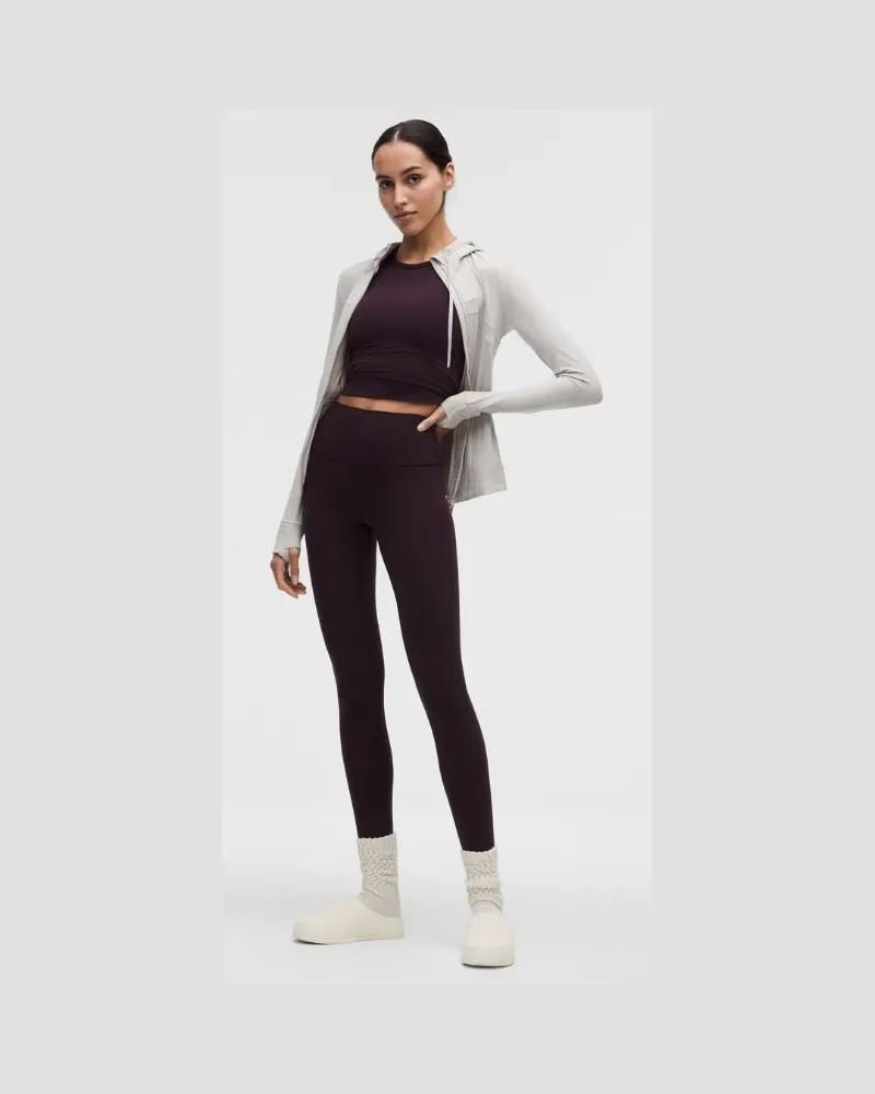 LULULEMON Align Hose mit hohem Bund für Frauen – 79 cm – Größe in Black Plum Black