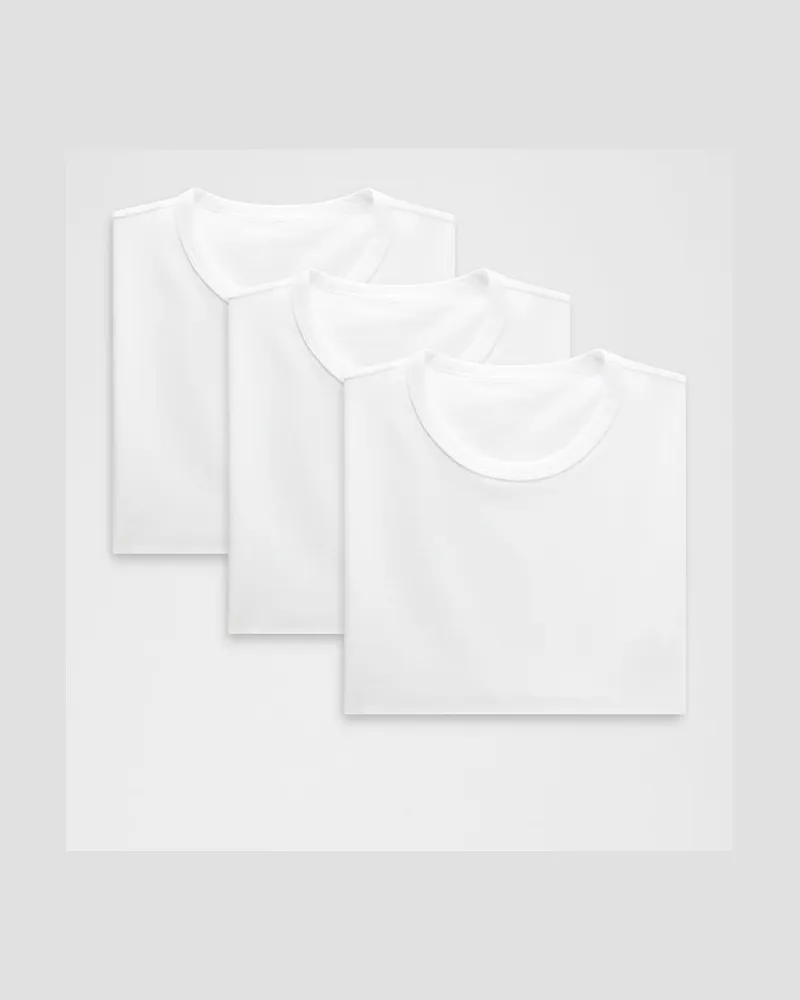 LULULEMON T-Shirt aus Bio- im Classic Fit 3er-Pack für Männer – Größe in White White