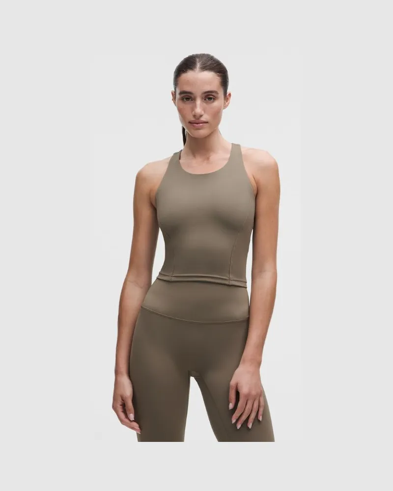 LULULEMON Wunder Train Racerback-Tanktop Mittlerer Halt für B/C-Cups für Frauen – Größe in Cypress Forest Cypress