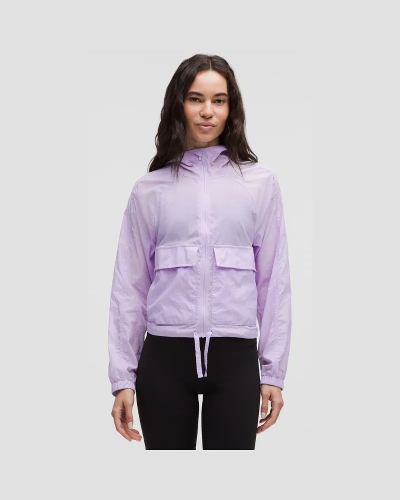 LULULEMON Hood-Lite Jacke im Relaxed Fit für Frauen – Größe in Lavender Frost Lavender