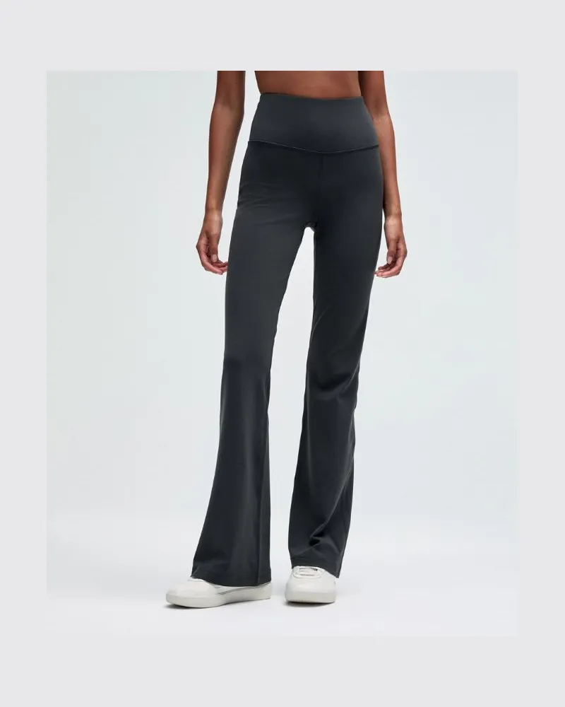LULULEMON Groove Hose mit superhohem Bund und ausgestelltem Bein aus Nulu für Frauen – Größe in Graphite Grey Graphite