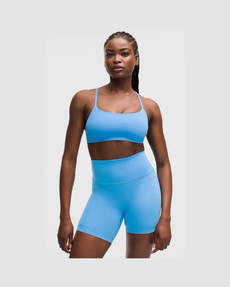LULULEMON Wunder Train Racer-BH mit Trägern Leichter Halt C/D-Cups für Frauen – Größe in Ocean Wave Ocean