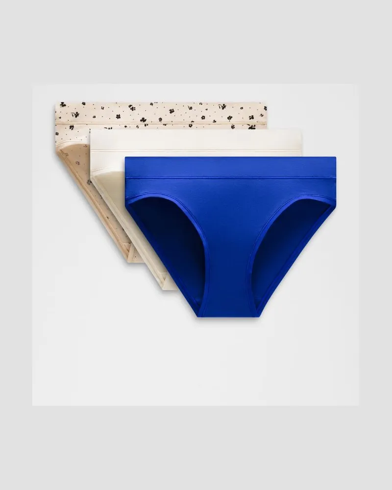 LULULEMON UnderEase Bikini-Unterwäsche mit mittelhohem Bund 3er-Pack für Frauen – Größe Light