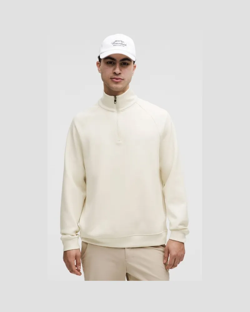 LULULEMON Smooth Spacer Pullover mit kurzem Reißverschluss für Männer – Größe in Light Ivory Light
