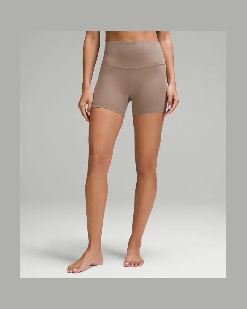 LULULEMON Align Shorts mit hohem Bund für Frauen – 10 cm – Größe in Taupetastic Taupetastic