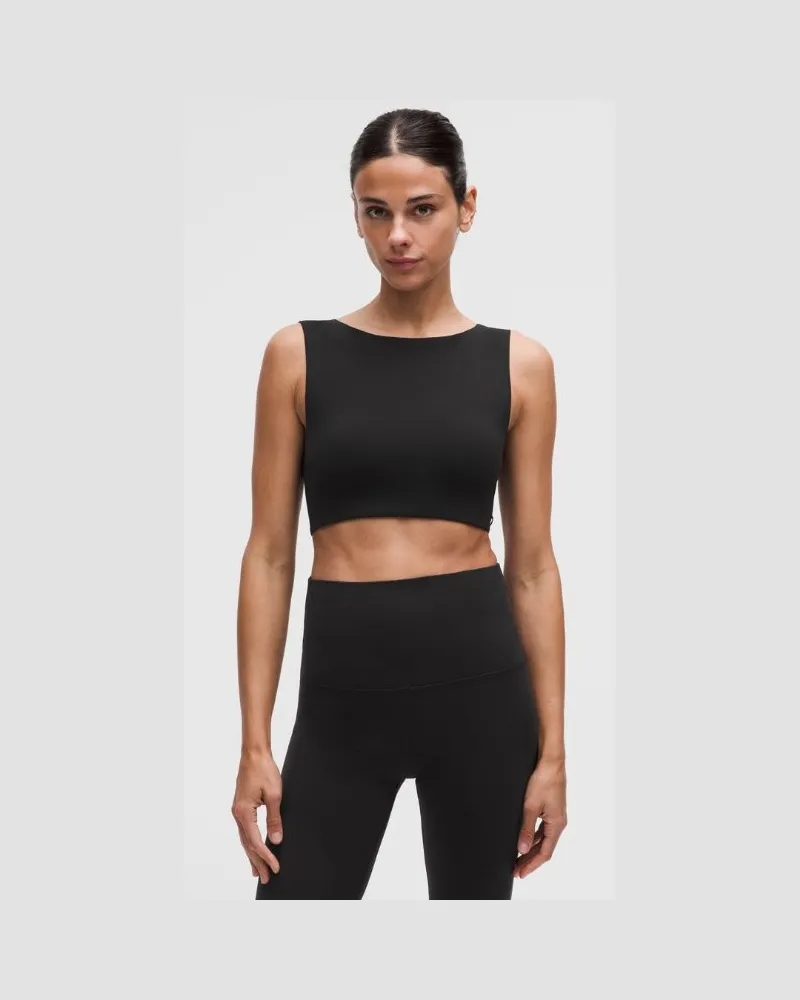LULULEMON Bend This BH mit U-Ausschnitt und U-Boot-Ausschnitt Leichter Halt A–C-Cups für Frauen – Größe in Black Black