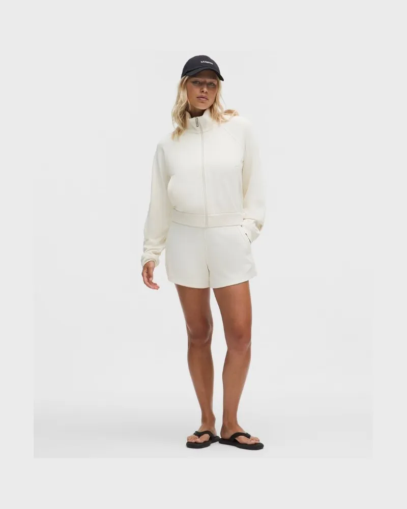LULULEMON Softstreme Piqué-Shorts mit mittelhohem Bund für Frauen – 10 cm – Größe in Light Ivory Light