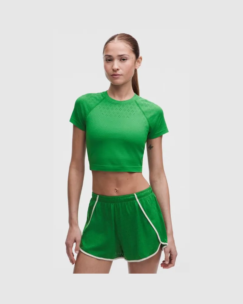 LULULEMON Swiftly Tech Crop-Kurzarmshirt 0 für Frauen – Größe in Jewel Dot Chameleon Jewel