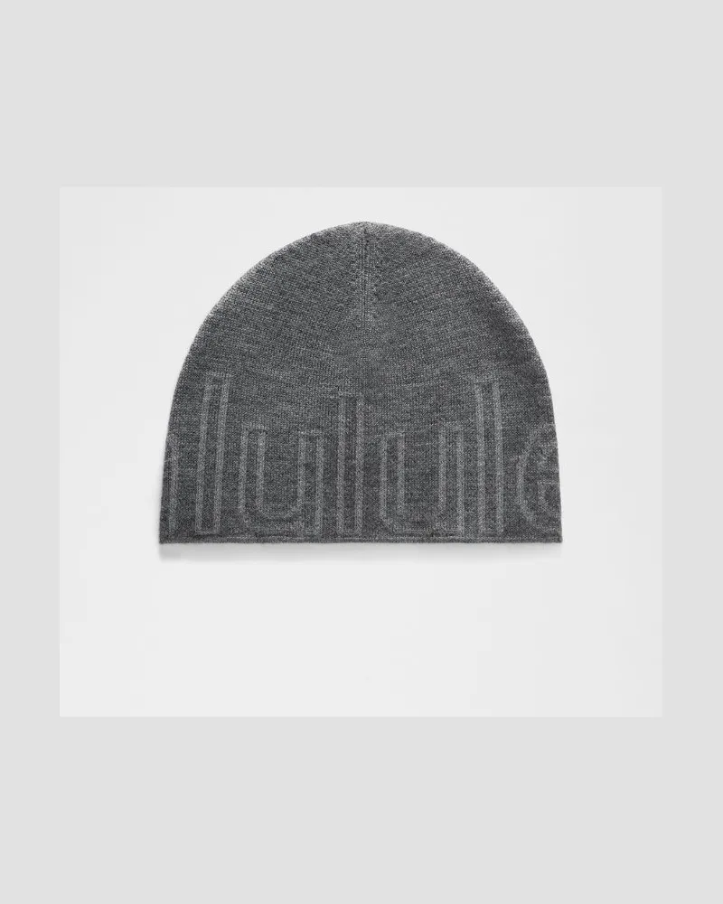 LULULEMON Wordmark Merino Wool Skull Beanie in Heathered Graphite Grey/Heathered Asphalt Grey Heathered