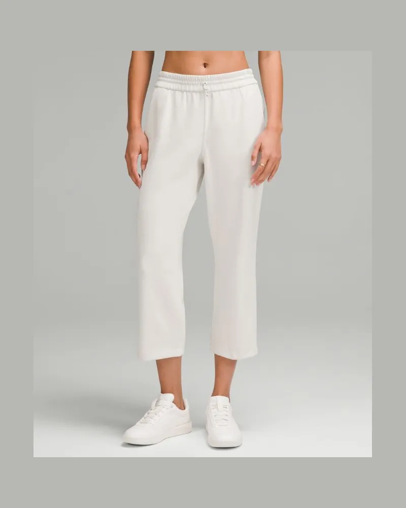 LULULEMON Softstreme Crop-Hose mit geradem Bein und hohem Bund für Frauen – Größe in Bone Bone