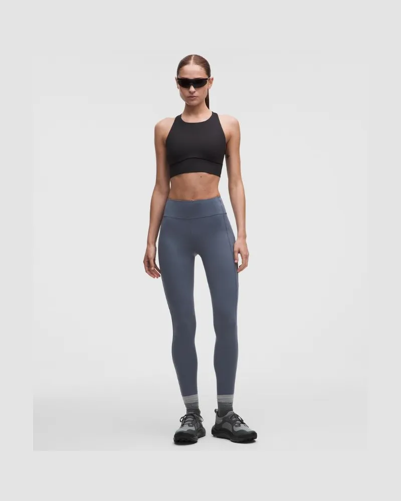 LULULEMON Fast and Free Leggings mit hohem Bund und 6 Taschen es Design für Frauen – 71 cm – Größe in Dusty Diamond Dusty