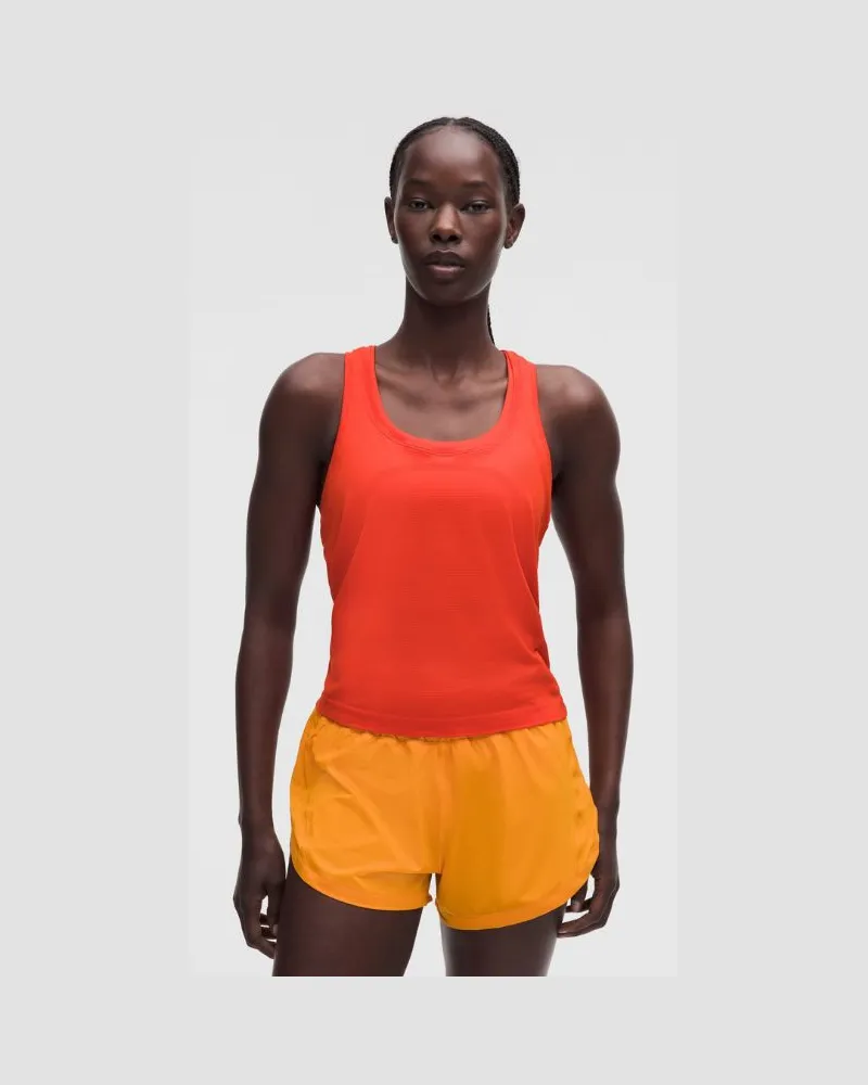 LULULEMON Swiftly Tech Tanktop mit Racerback 2.0 Taillenlänge für Frauen – Größe in Cherry Ember Cherry
