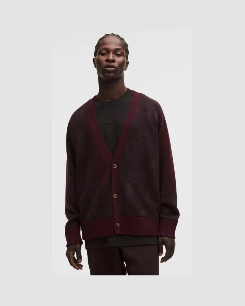 LULULEMON Cardigan aus Merinowolle SLNSH Kollektion für Männer – Größe in From Afar Knit Jacquard Sequaio Muli From