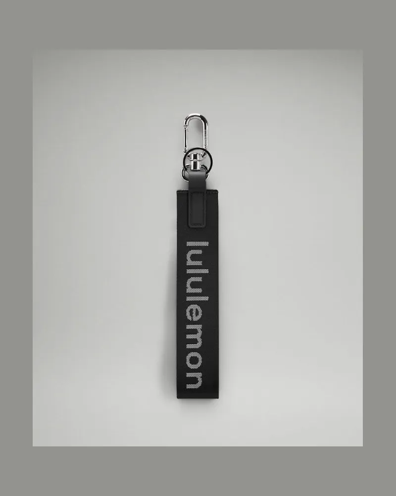 LULULEMON Never Lost Schlüsselanhänger in Black/White Black