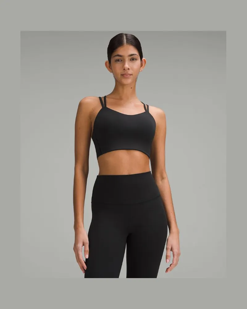 LULULEMON Like a Cloud Longline-BH Leichter Halt B/C Cups für Frauen – Größe in Black Black