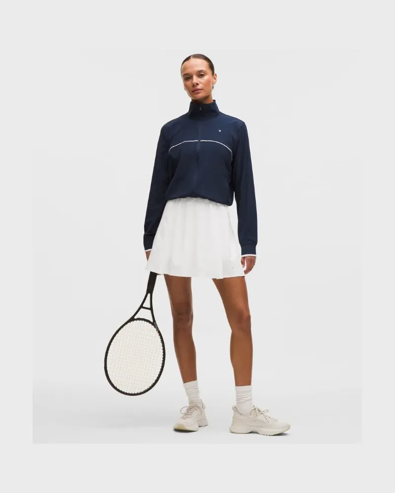 LULULEMON A-Linien-Tennisrock mit Seitenfalte Lang für Frauen – Größe in Weiß Weiß