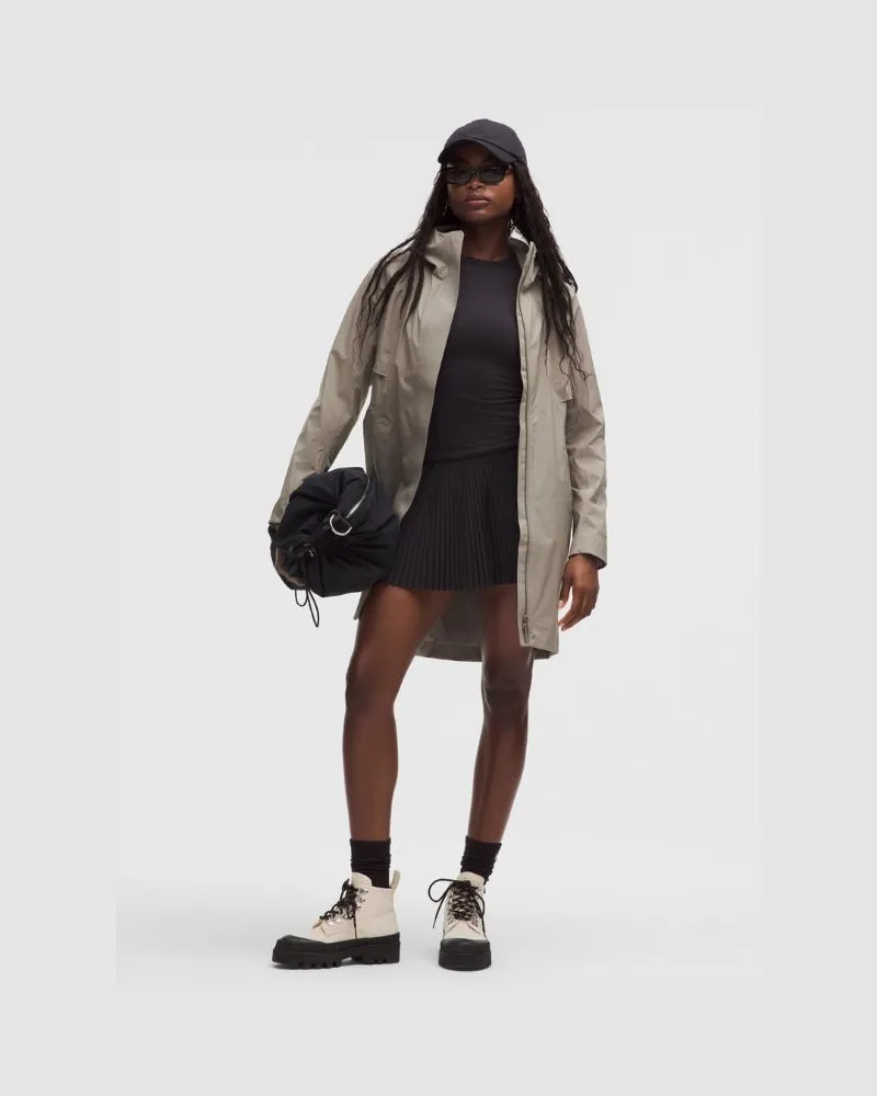 LULULEMON Rain Rebel Jacke für Frauen – Khaki – Größe Warm