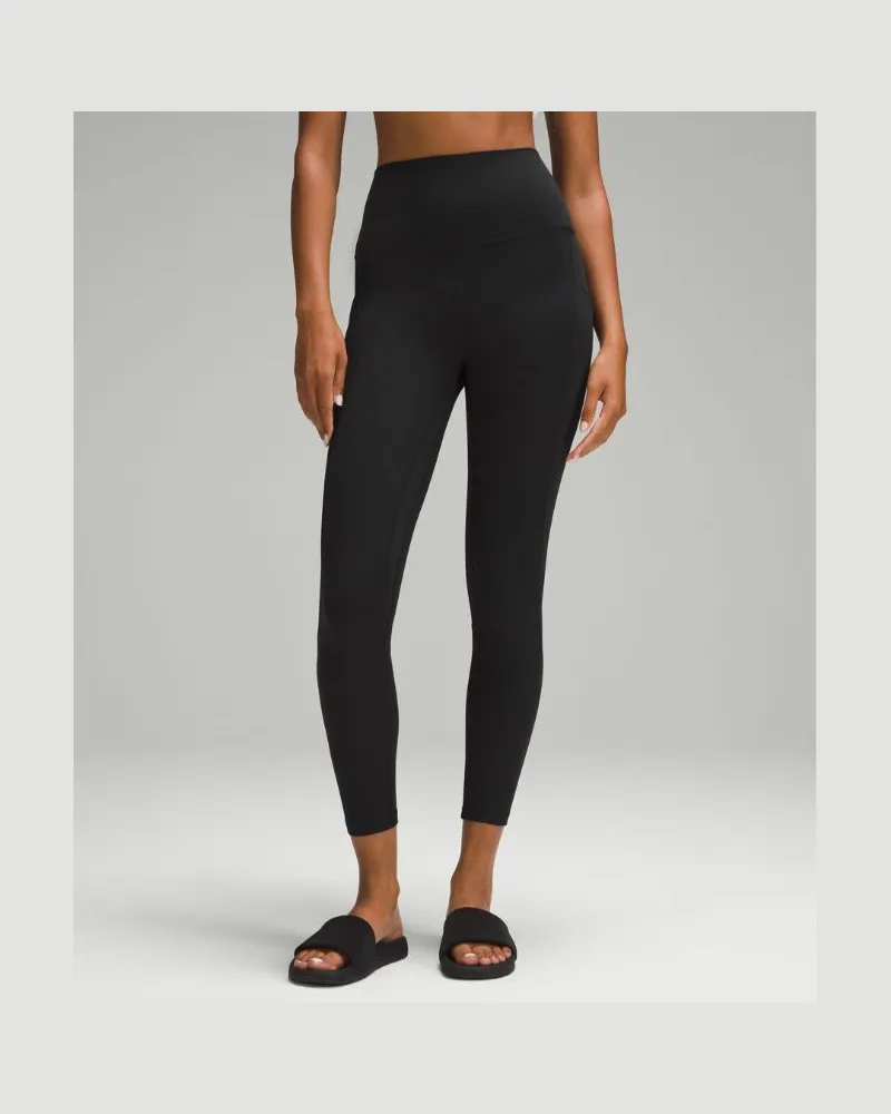 LULULEMON Align Hose mit hohem Bund und Taschen für Frauen – 64 cm – Größe in Black Black