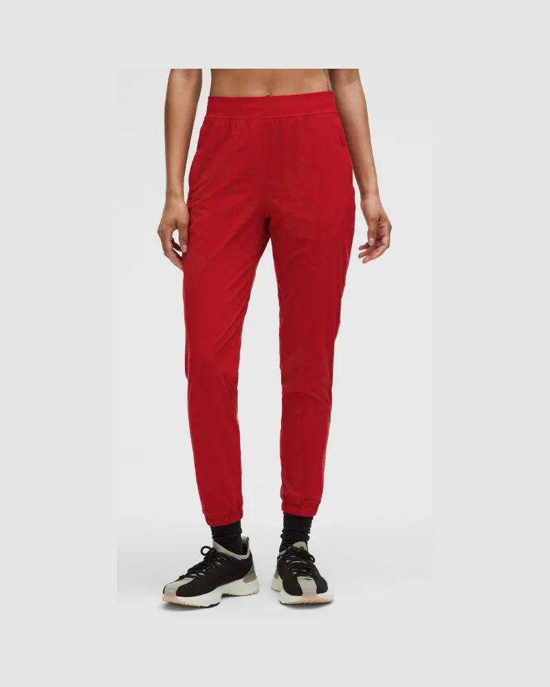 LULULEMON Adapted State Jogginghose mit hohem Bund Volle Länge für Frauen – Größe in Dark Red Dark