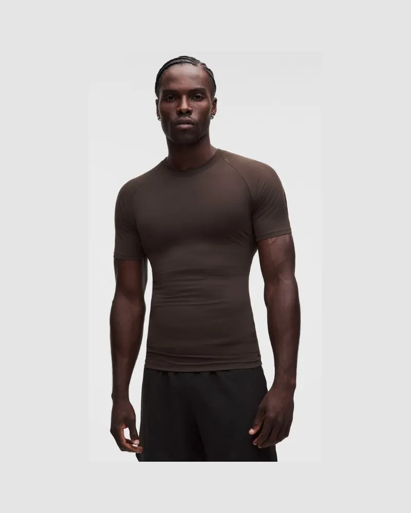LULULEMON Repper-Kurzarmshirt für Männer – Größe in Mahogany Muse Mahogany