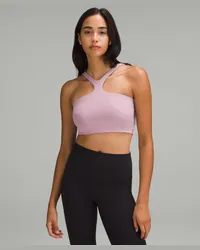 LULULEMON Bend This BH mit V-Ausschnitt und Racerback Leichter Halt A–C-Cups Rose