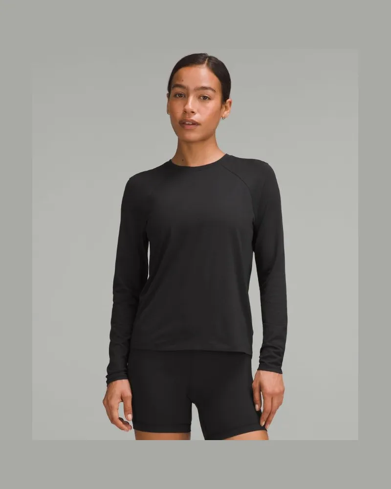 LULULEMON License to Train Langarmshirt im Classic Fit für Frauen – Größe in Black Black