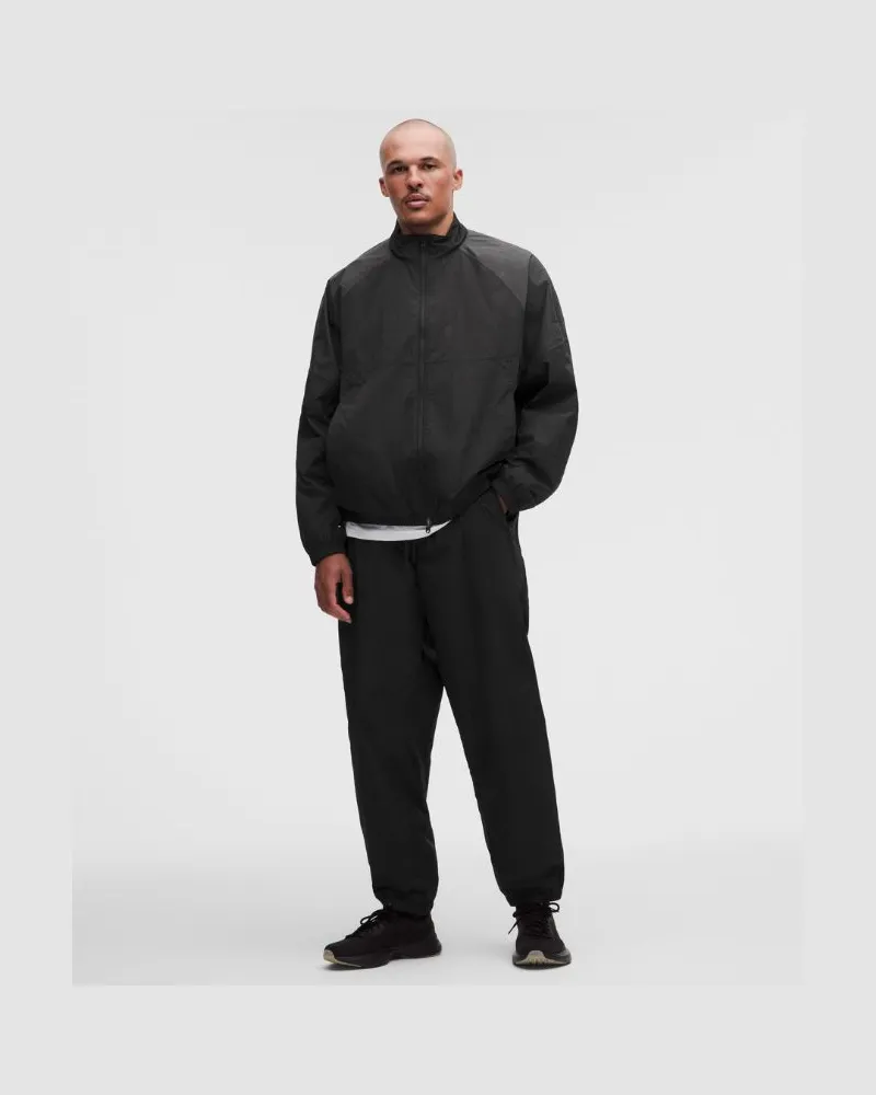 LULULEMON Nylon-Trainingshose im Relaxed Fit Normale Länge für Männer – Größe in Black/Graphite Grey Black