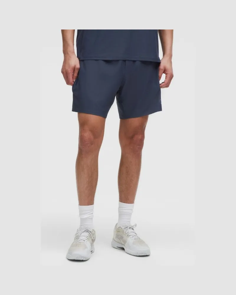LULULEMON Gestreifte Tennis-Shorts aus für Männer – 18 cm – Größe in Club Blue Club