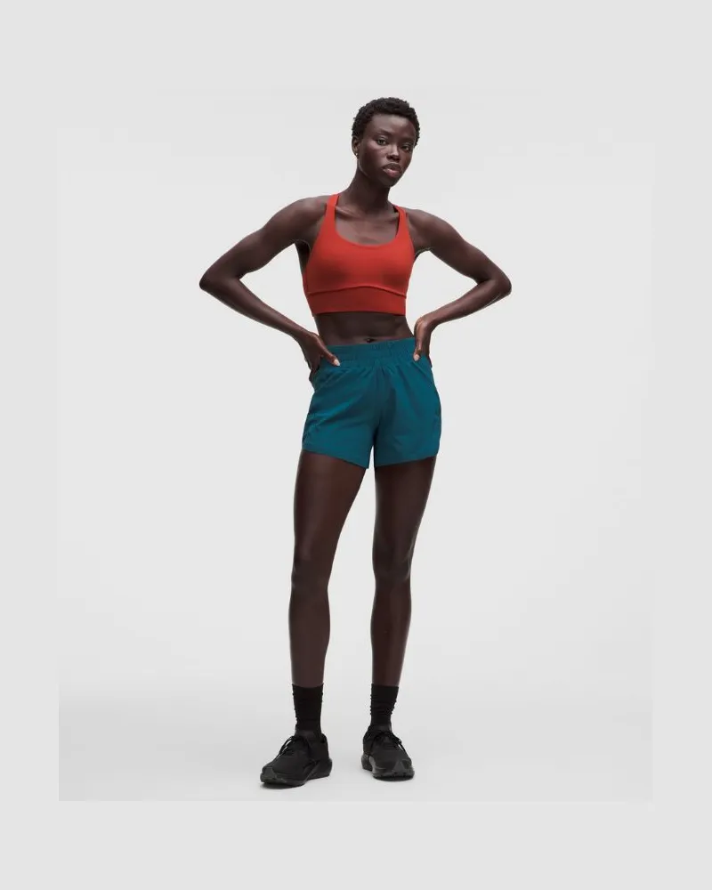 LULULEMON Track That Shorts mit Liner und hohem Bund für Frauen – 13 cm – Größe in Remixed Marine Remixed