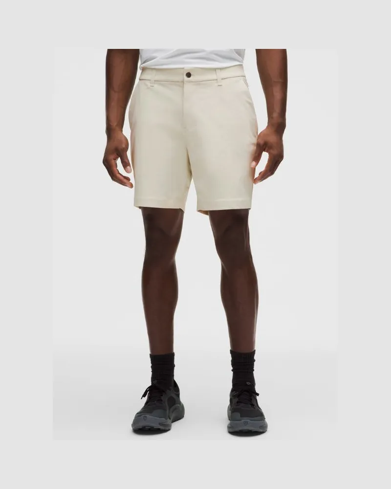 LULULEMON ABC Shorts im Classic Fit Warpstreme für Männer – 18 cm – Größe in Bone Bone