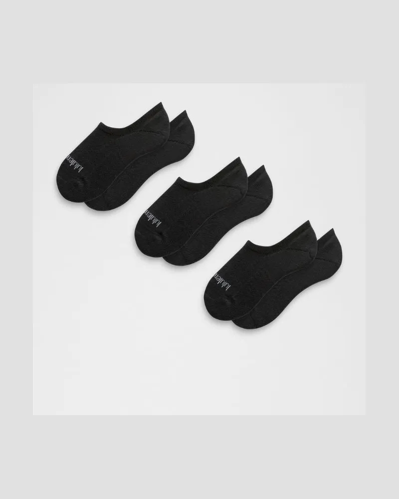 LULULEMON Daily Essential No-Show-Socken Unisex 3er-Pack – Größe in Schwarz Schwarz
