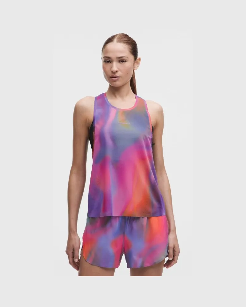 LULULEMON Fast and Free Singlet für Frauen – Größe in Speed Glow Multi Speed