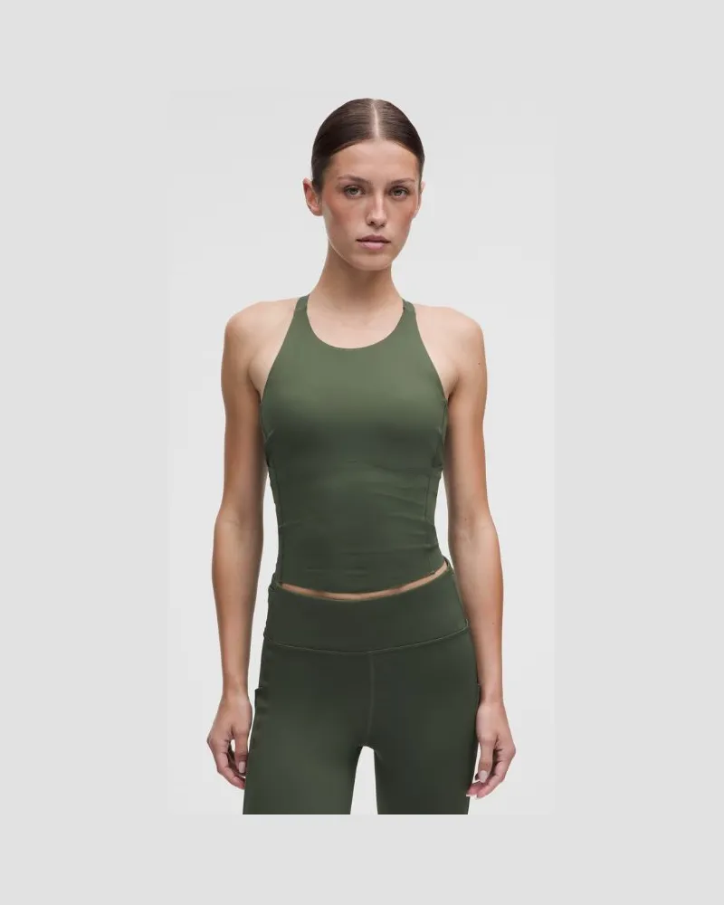 LULULEMON Fast and Free-Tanktop Mittlerer Halt für B/C-Cups für Frauen – Größe in Sassy Sage Sassy