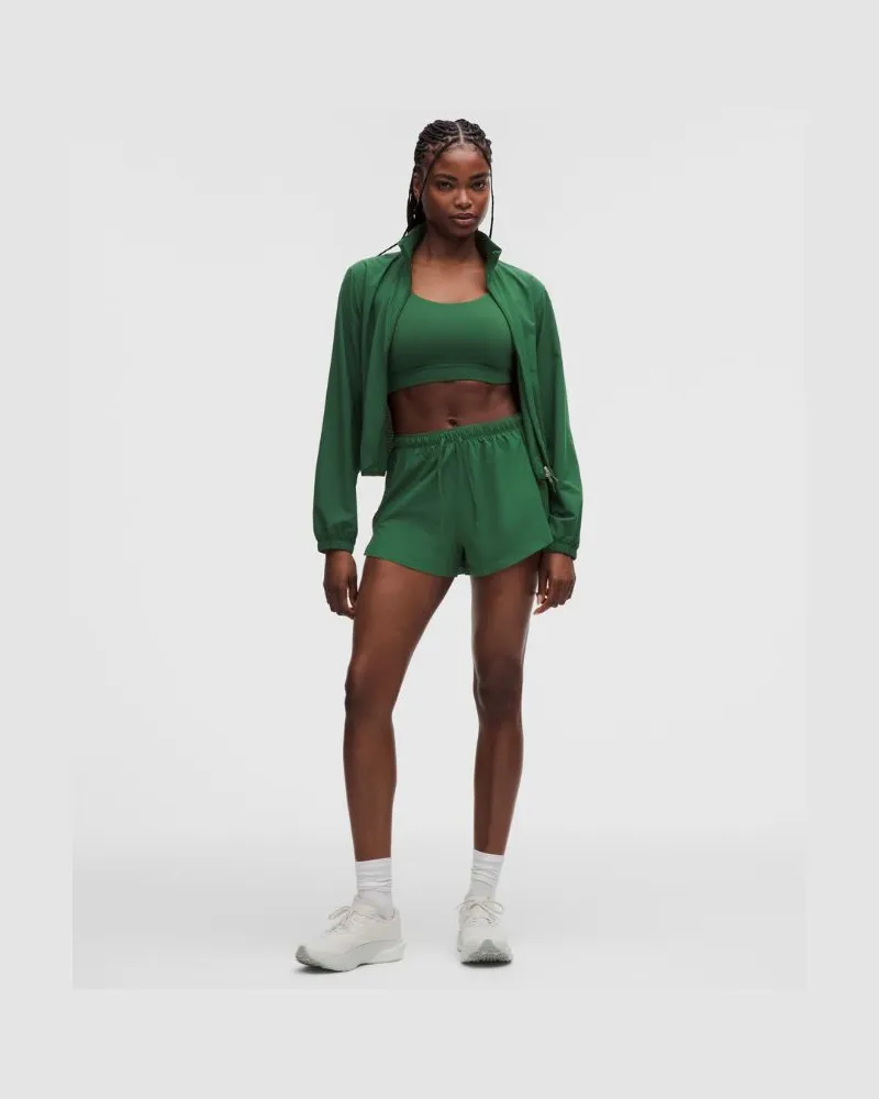 LULULEMON Strukturierte -Laufshorts mit hohem Bund für Frauen – 6 cm – Größe in Ivy Grove Ivy