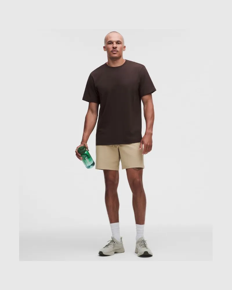 LULULEMON Zeroed In Shorts ohne Liner für Männer – 18 cm – Khaki – Größe Rumble