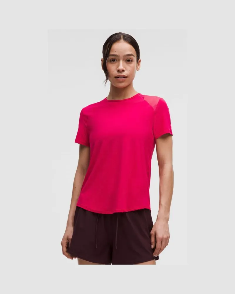 LULULEMON Sculpt Kurzarmshirt für Frauen – Größe in Pink Dragonfruit Pink