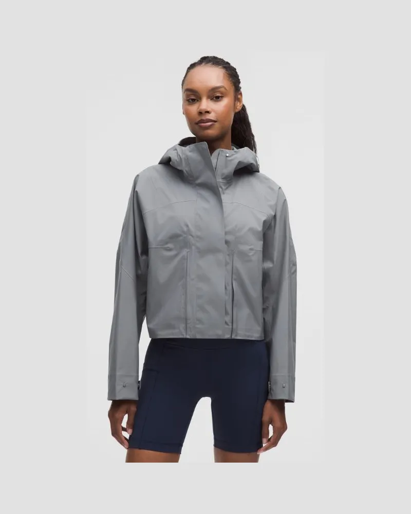 LULULEMON Rain Chaser Jacke für Frauen – Größe in Solar Grey Solar