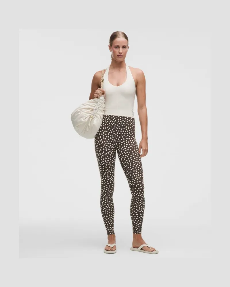 LULULEMON Align Leggings mit hohem Bund für Frauen – 71 cm – Größe in Stamp Dot Coconut Ivory Walnut Crunch Stamp