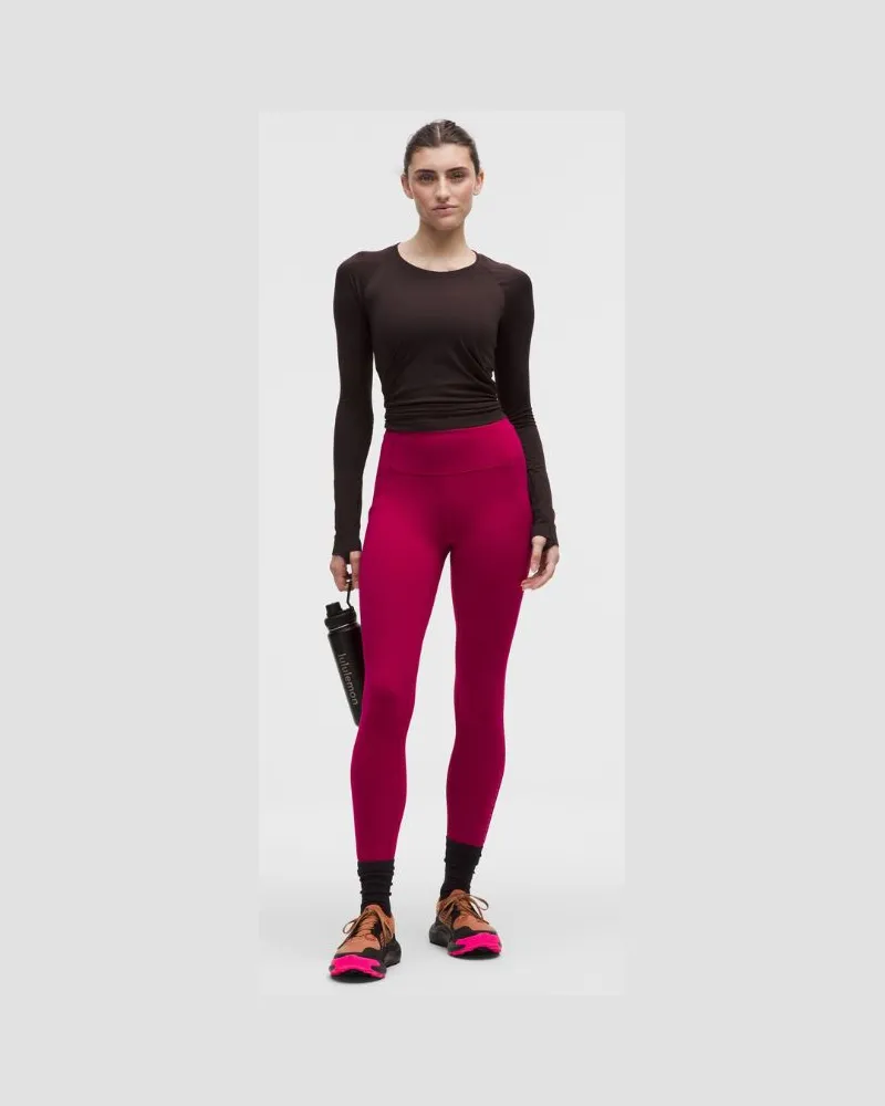 LULULEMON Swift Speed Leggings mit hohem Bund für Frauen – 64 cm – Größe in Berry Rumble Berry