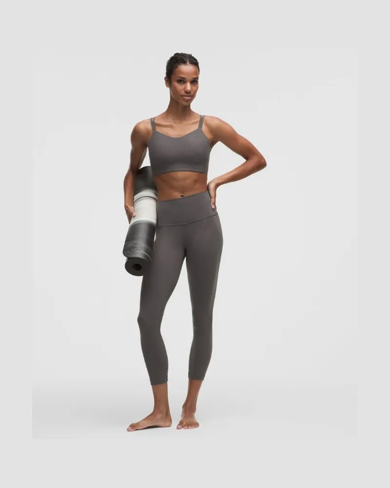 LULULEMON Align Crop Leggings mit hohem Bund für Frauen – 58 cm – Größe in Spruce Shadow Spruce