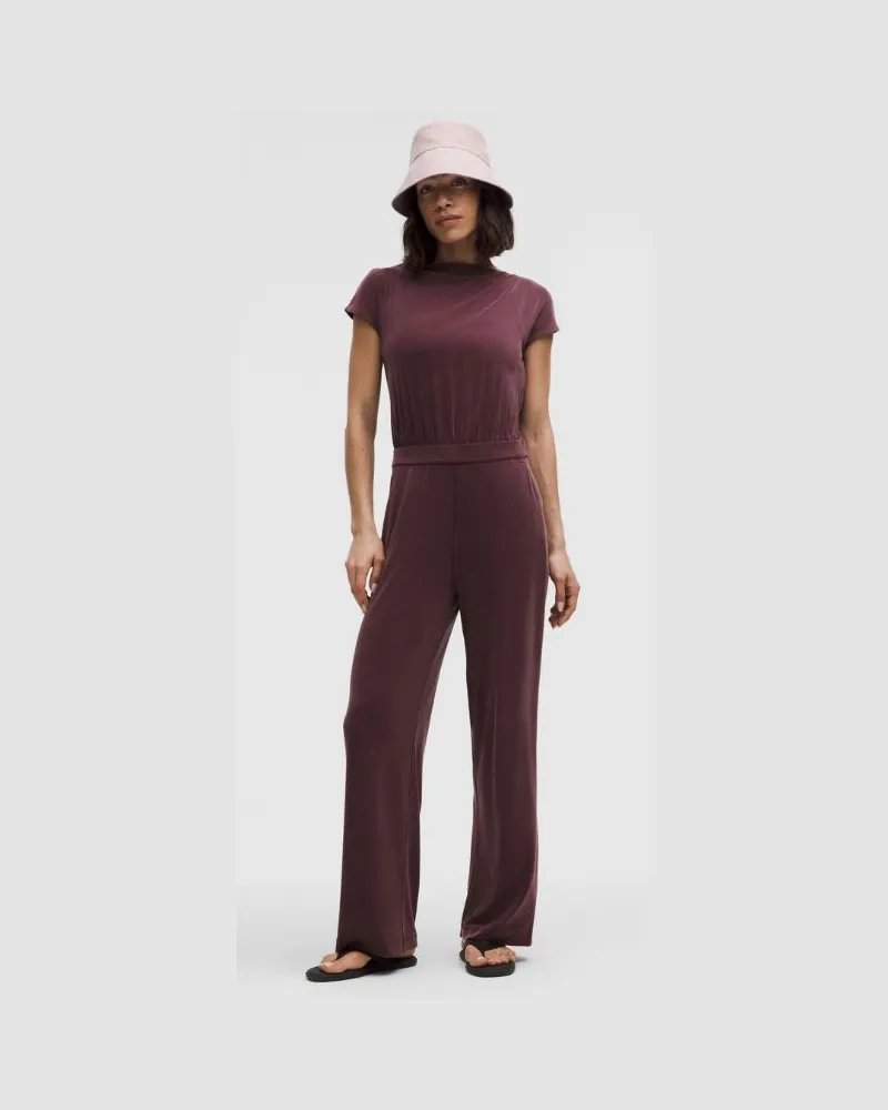 LULULEMON Drapierter Jumpsuit aus Softstreme für Frauen – Größe in Goodnight Plum Goodnight
