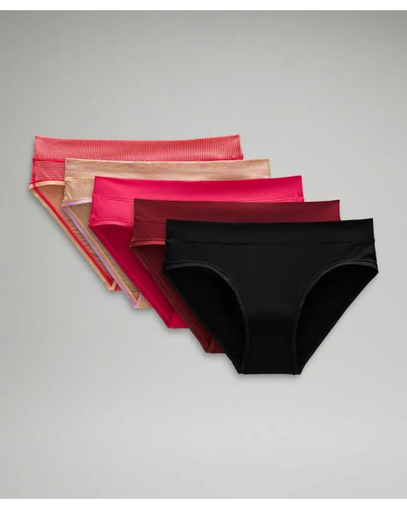 LULULEMON UnderEase Bikini-Unterwäsche mit mittelhohem Bund 5er-Pack Jumie