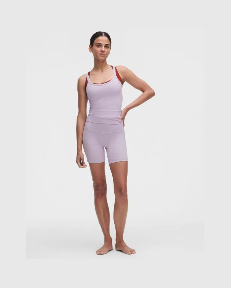 LULULEMON Align Shorts mit hohem Bund für Frauen – 15 cm – Größe in Lilac Play Lilac