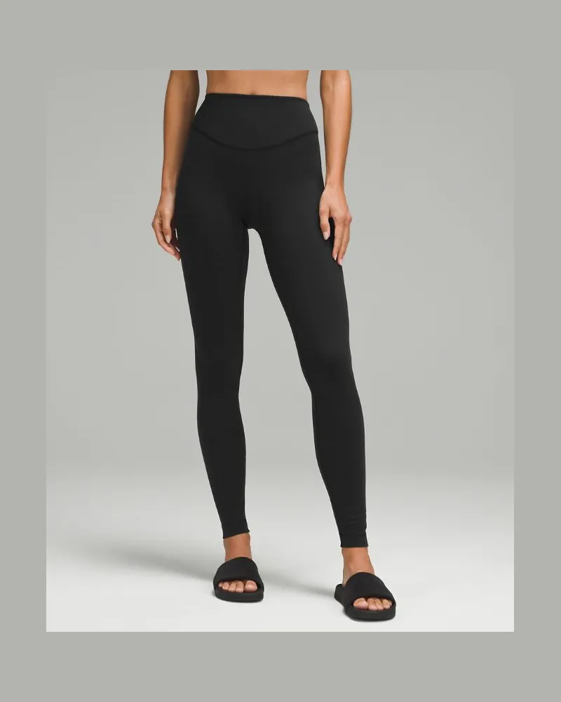 LULULEMON Wunder Under Leggings aus mit hohem Bund für Frauen – 71 cm – Größe in Black Black