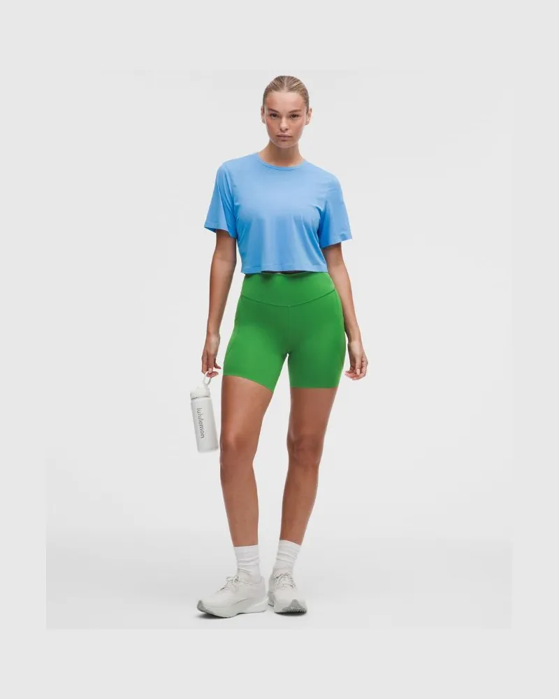 LULULEMON Fast and Free Shorts mit hohem Bund 5 Taschen für Frauen – 15 cm – Größe in Chameleon Chameleon