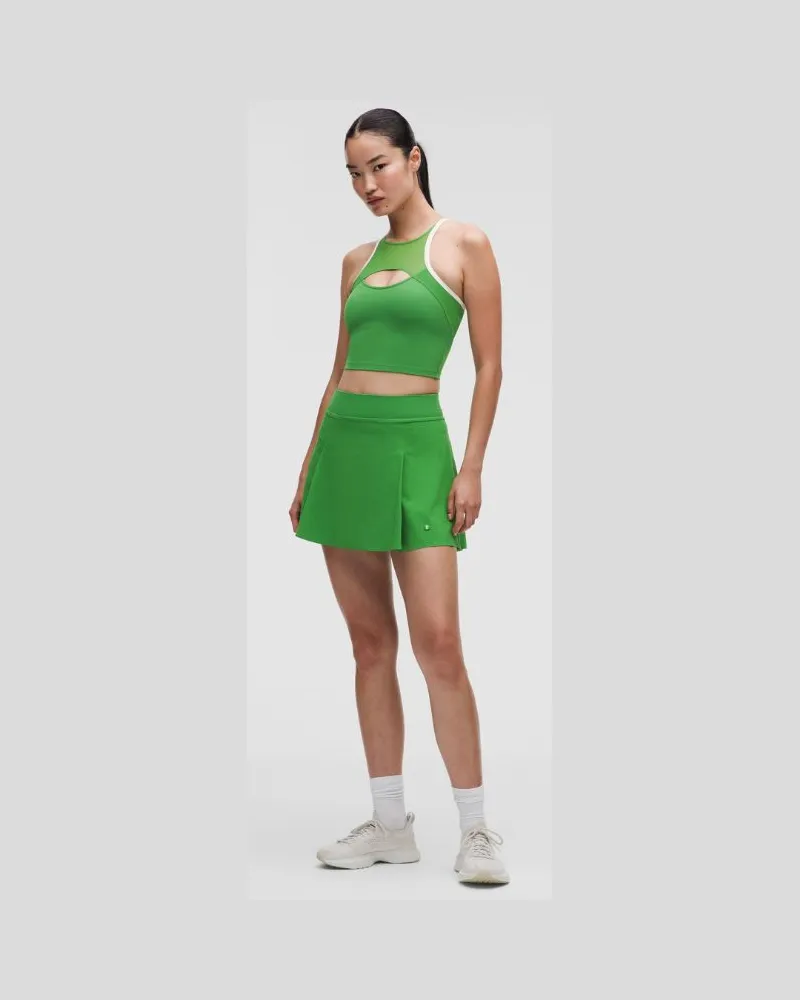 LULULEMON A-linienförmiger Tennisrock mit Seitenfalte für Frauen – Größe in Chameleon Chameleon