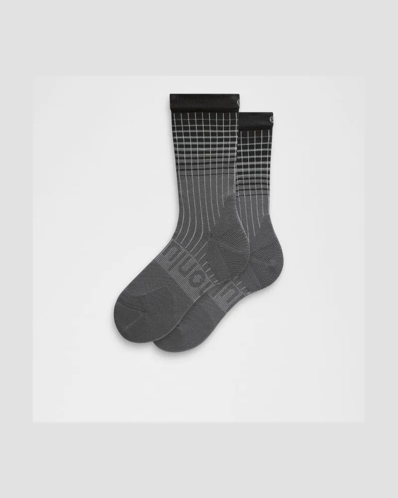 LULULEMON Power Stride Crew Socken für Frauen – Größe in Black/Traverse Grey/Vapor Black
