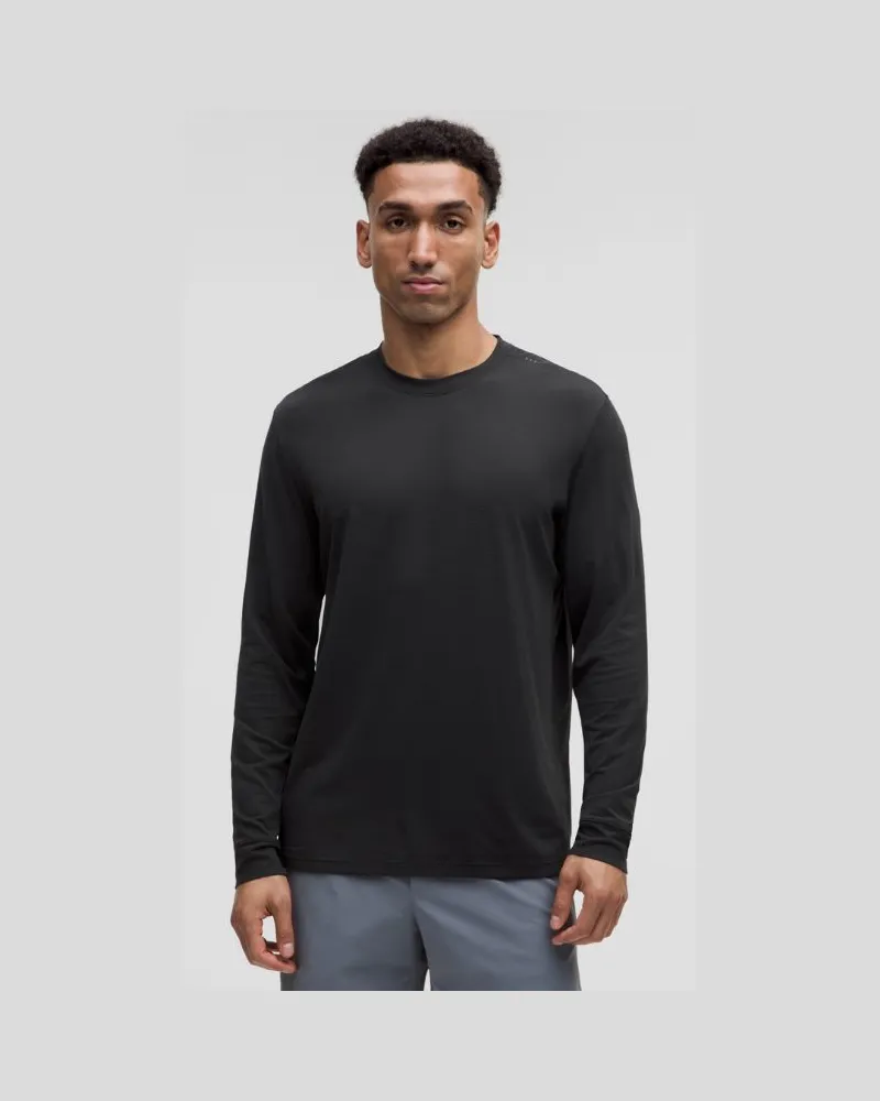 LULULEMON License to Train Langarmshirt im Relaxed Fit für Männer – Größe in Black Black