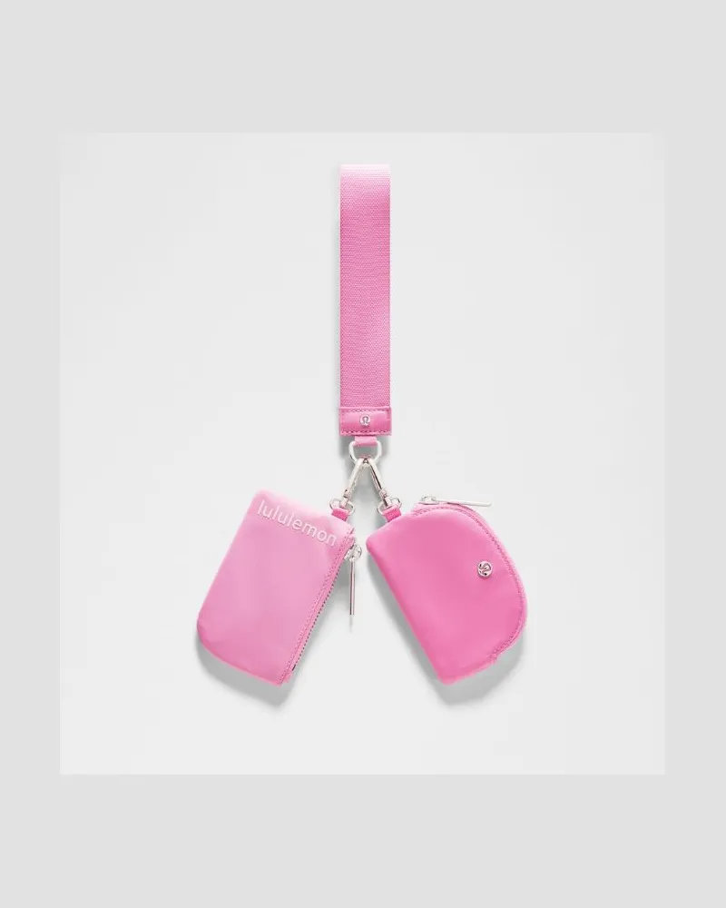 LULULEMON Armband mit zwei Beuteln in Sweet Sorbet/Pink Pearl/Silver Sweet
