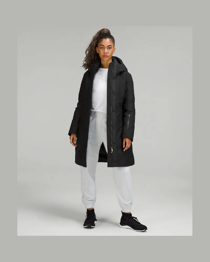 LULULEMON Snow Warrior 3-in-1-Daunenparka mit Füllkraft 600 für Frauen – Größe in Black Black